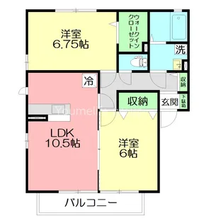 コンフォート壱番館・弐番館II【2階】の間取り