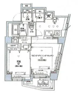 アヴニールイシ南千住【1階】の間取り