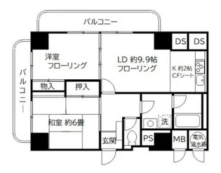 上野ロイヤルハイツ【11階】の間取り