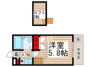 シアーズ富浜【1階】の間取り