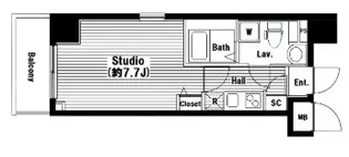 東京都品川区西五反田4【マンション】の間取り