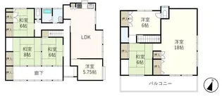 千葉県柏市大井【一戸建】の間取り