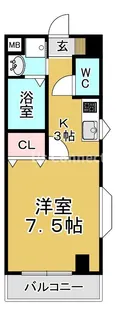 ブランシェ泉中央【3階】の間取り