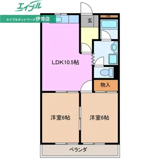 アメニティーメゾンA棟アメニティーメゾンB棟【2階】の間取り