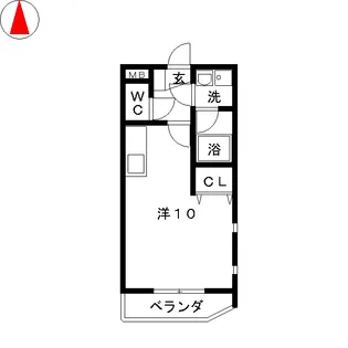 エクセル上八田II【1階】の間取り
