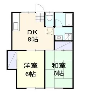 スカイハイツ【1階】の間取り