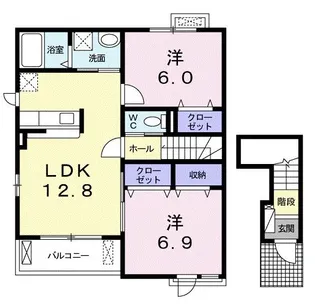ハル・エスペランサ III【2階】の間取り
