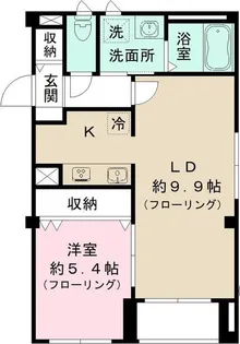 ラシーネ扇 アイリス【3階】の間取り