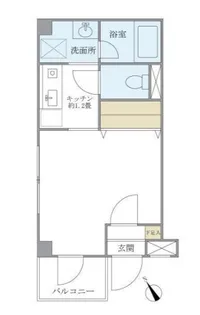 キバサンフラット【1階】の間取り