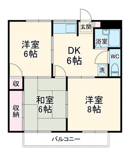 レジェンド末広A【3階】の間取り
