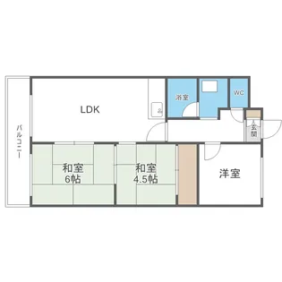 200松井ビル(旧セレーナ西町)【3階】の間取り