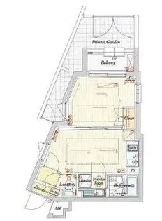 東京都目黒区鷹番1【マンション】の間取り