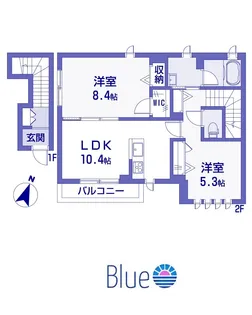 ヌーンリバーIII【2階】の間取り