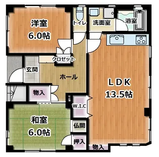 コーポしろくまくん【1階】の間取り