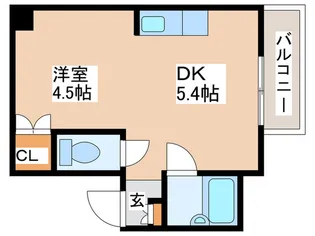 グリ-ンヒルシャト-【4階】の間取り