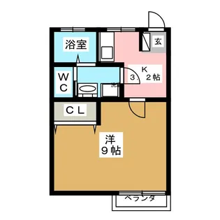 コーポ原田【2階】の間取り