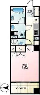 ローレルコート新宿夏目坂【2階】の間取り