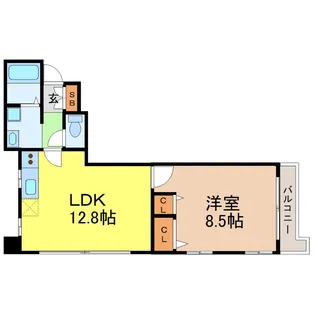 愛知県名古屋市中区新栄1【マンション】の間取り