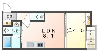 INOVE門真野里North【2階】の間取り