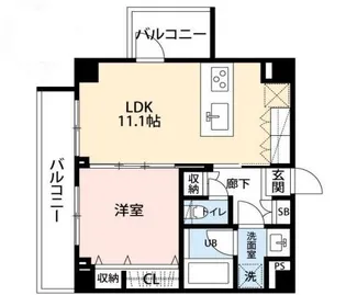 B CITY APARTMENT IKEBUKURO WEST【6階】の間取り