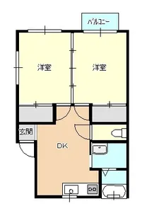 新潟県新発田市豊町4【アパート】の間取り