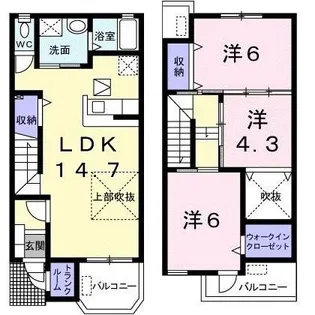 キーウィハウスの間取り