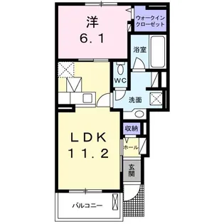 サイネリアI【1階】の間取り