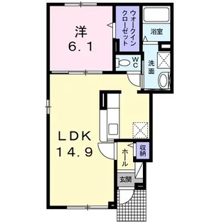 アイリス苫小牧【1階】の間取り