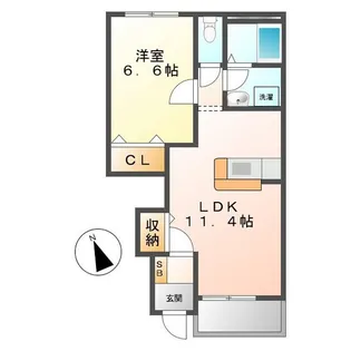 グレイスビラ・桜島【1階】の間取り