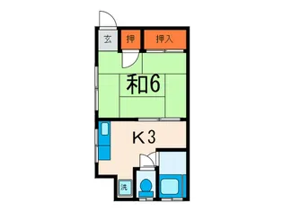アルカンシエル小山【2階】の間取り
