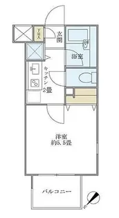 レジデンシア麻布十番【4階】の間取り