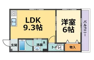 ベル甲子園【2階】の間取り