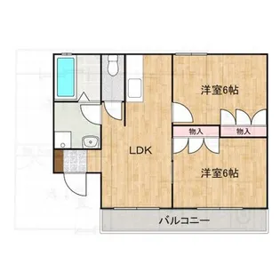 ベル放夢2番館【1階】の間取り