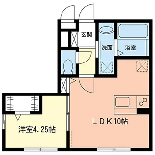 セジュール西鴨居【1階】の間取り