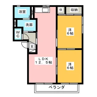Chelsea A【2階】の間取り