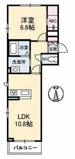 ソレイユコート高柳西町【2階】の間取り