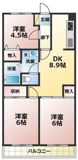 Elleハイム【2階】の間取り