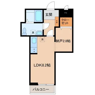 メリディアン多賀城南宮弐番館【2階】の間取り