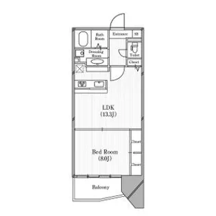 ルクレ阿波座レジデンス【4階】の間取り