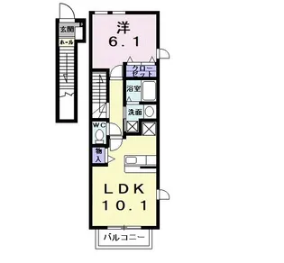 カーサ ノーチェ【2階】の間取り