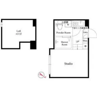 レジデンスY・M【1階】の間取り