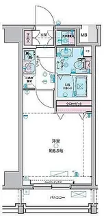 ストーリア芝浦【2階】の間取り