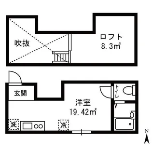 プラネット蒲田【1階】の間取り