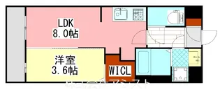アヴェニール横田【3階】の間取り