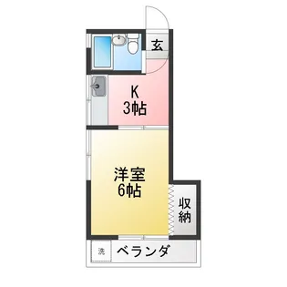 プランドール小日向【2階】の間取り