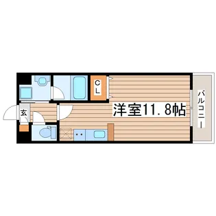 M CHATELETIZUMI CHUO【2階】の間取り