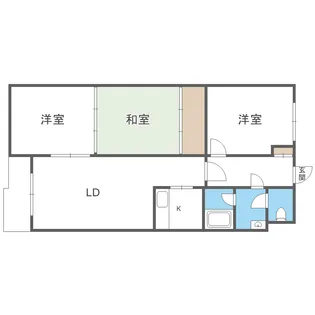 ビューシャトー【1階】の間取り