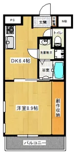 ノーブル平和大通り【3階】の間取り
