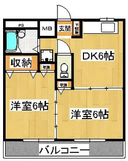 クレメゾン西船【2階】の間取り