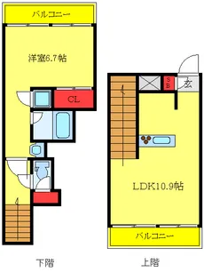 蓮根マンションの間取り